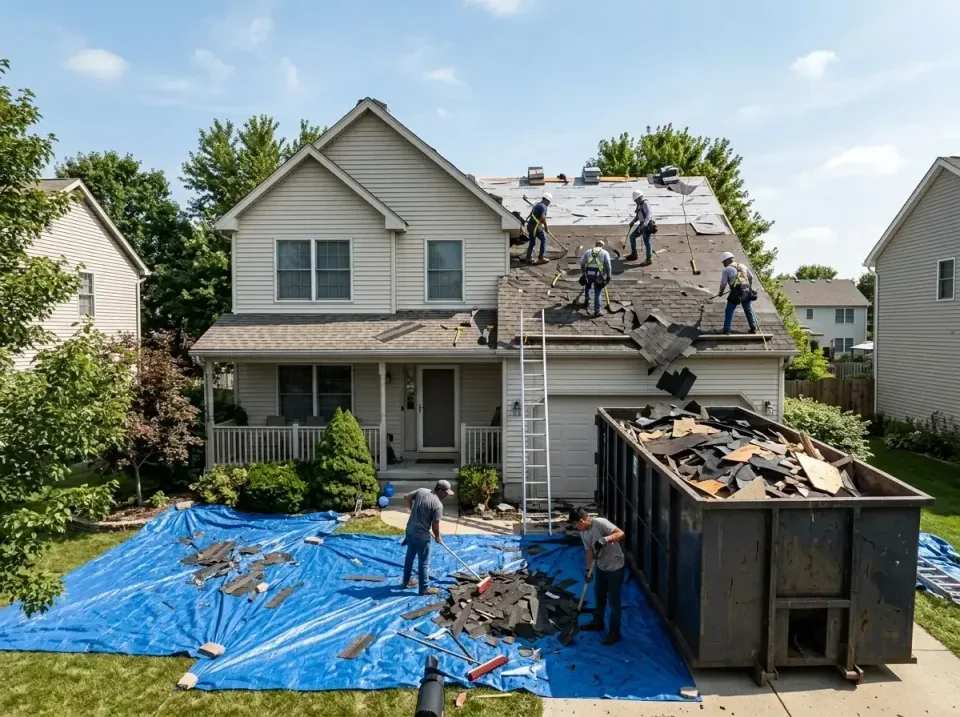 roof-replacement-debris-remova-004 — frequently asked questions, Cheapest Dumpster Rentals in Macomb, IL